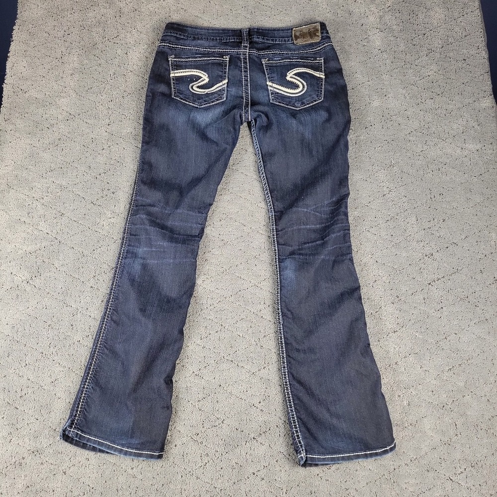 Silver Jeans Womens 29x31 Blue‎ Tuesday Slim Boot Honeycomb Low Rise Bootcut
